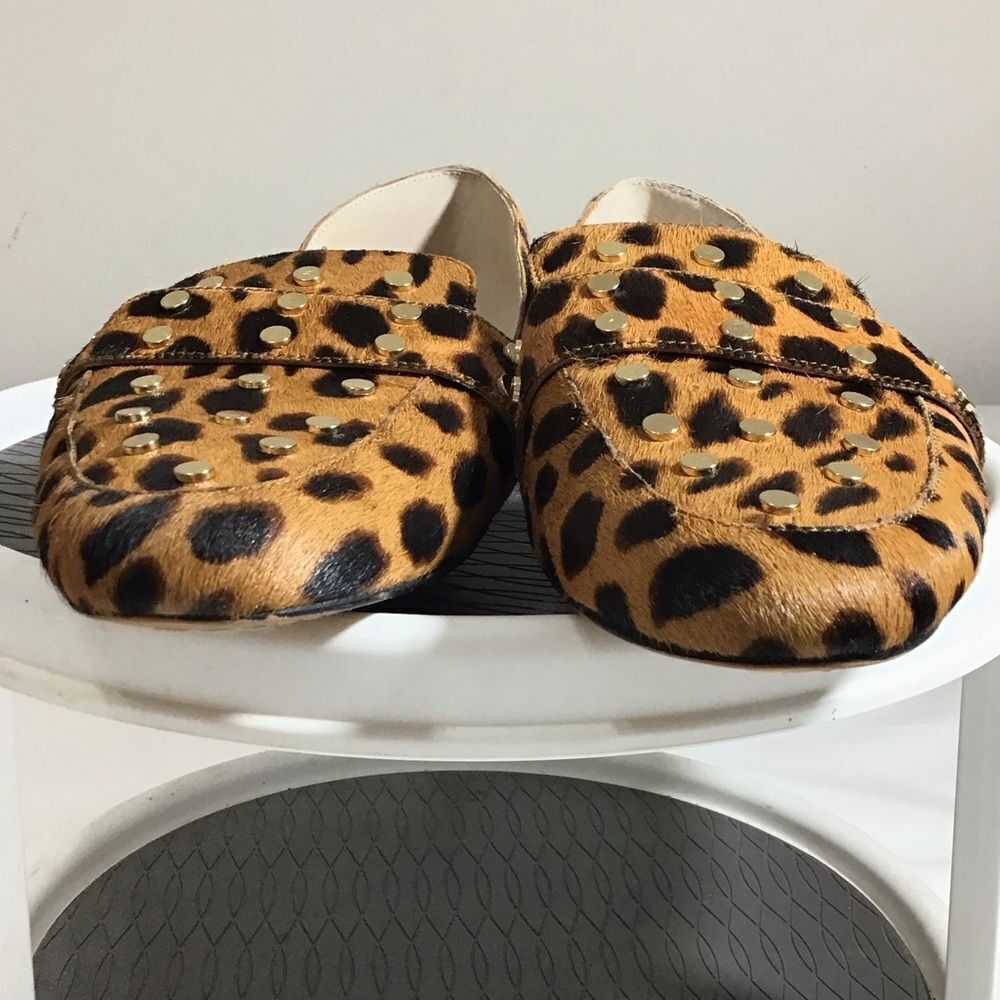 Vince Camuto Wenerly Cow Hair Studded Flat Shoes Size 9 1/2 - Picture 6 of 9